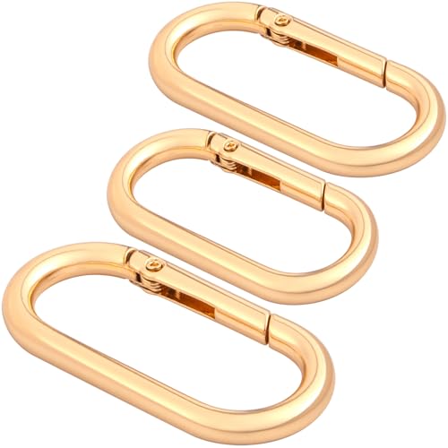 Image of Oval Spring Ring Clips, Metal Keyring Purse Clip