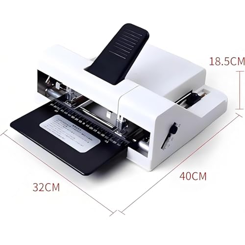 Elektrisches Heftgerät, robust, staufrei, leiser Betrieb, 50 Blatt Kapazität, Papiereinzugstiefe 2-21 cm, ideal für Büro und Schule
