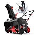 AMERISUN Gas Snow Blower 21-Inch, Single Stage 212cc Snow Thrower with Rotating 180°Adjustable Chute, Lightweight Foldable Gas Powered Snow Removal for Driveways, Sidewalks & Home Use