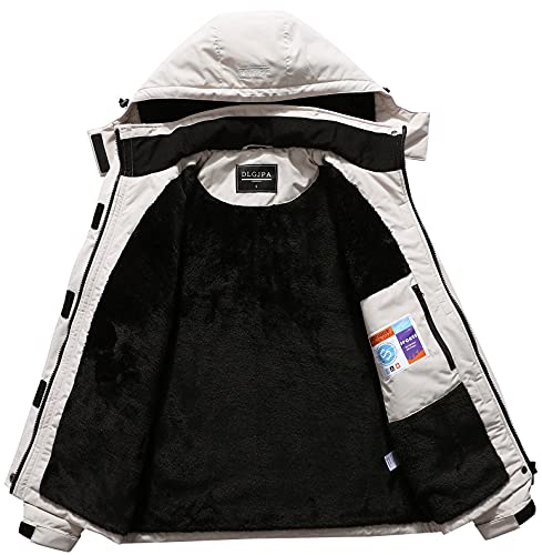 Dlgjpa Women's Mountain Waterproof Ski Jacket Hooded Windbreakers Windproof Raincoat Winter Warm Snow Coat #TOP2