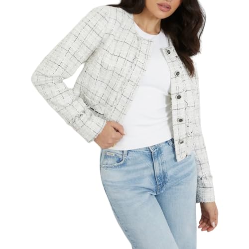 GUESS Women's Long Sleeve Sofia Tweed Jacket4