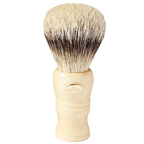 Pincel de barba Omega de bolsillo súper mango de resina