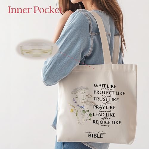 Image of Aesthetic Tote Bag for Women | Medium Size with Inner Pocket | Stylish & Practical