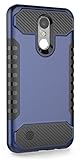Moment Dextrad [Non-Slip Grip] [Dual Layer] [Impact Resistant] Hybrid Heavy Duty Protection Cover for LG K20V (Blue/Black)