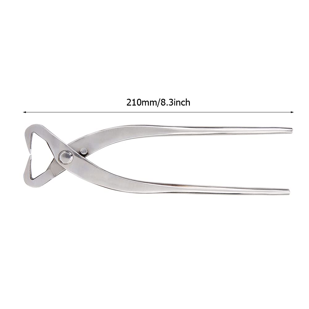 Jeffergarden 210 mm Acero inoxidable Jardinería Borde redondo Alicates de corte cóncavos esféricos con borde redondo como recortadora de flores