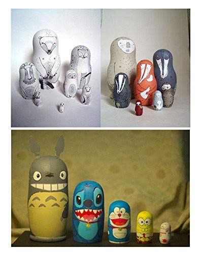 Amazon | Happiest 手作り 木製 マトリョーシカ [ 5個組 ] キット 工作