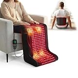 LAFCARE Red Light Therapy Feet,Red Light Therapy Mat with Pulse Mode and Timer,450Pcs 3-1 Lamp Beads, Wearable 660nm&850nm Infrared Light Device for Body at Home Office