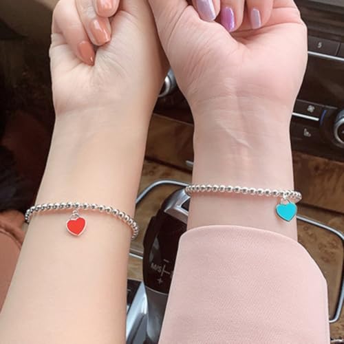 Heart Bracelet Women Link Bracelets for Couples, Best Friend, Birthday Gifts for Sister Mom Girlfriend Friendship Jewelry3