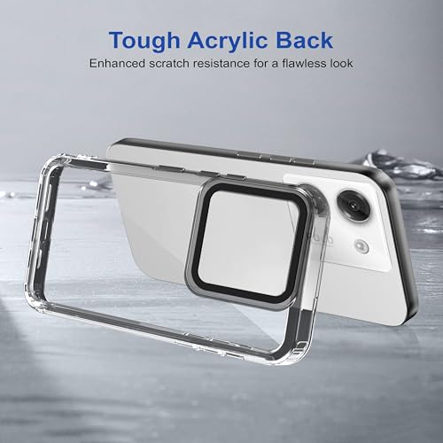 Image of Zapcase Back Case Cover for Poco M7 Pro 5G | Compatible for Poco M7 Pro 5G Back Cover | Case Cover with Camera Protection | (TPU + PC | Translucent Black)