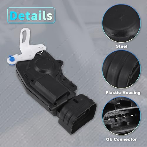 Image of X AUTOHAUX Replacement Rear Left Driver Right Passenger Side Power Door Lock Actuator Motor for Toyota 4Runner 98-02 Door Latch Actuator Assembly Replace No.6914035060 /6913035060 Black 1 Pair