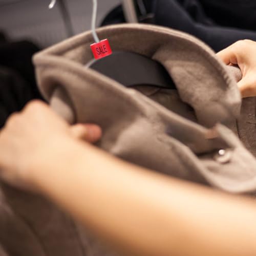 Clips de tamaño rojos de plástico duradero para perchas de ropa comerciales 5