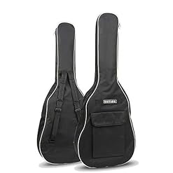 YPEZ Sac De Concert De Guitare Acoustique en Tissu Oxford De 40/41 Pouces, Sac à Dos étanche Double Bretelles… - Les Beatles, Paul McCartney, John Lennon, RIngo Starr, George Harrison