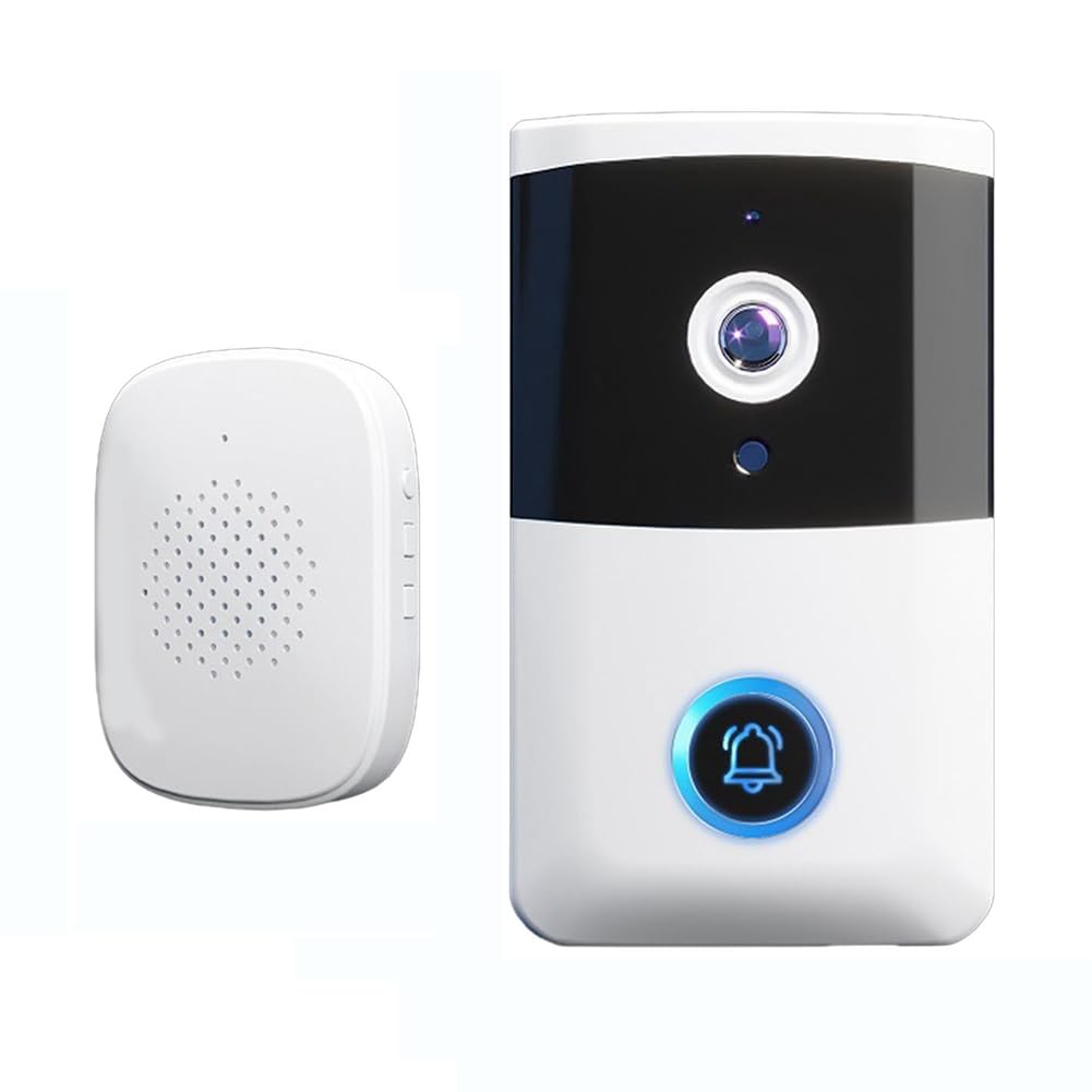 Littimoon Wireless Doorbell with with Intercom Function with Night Vision Doorbell for Home Security