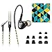 AGPTEK Over The Ear Earbuds for Running, Wrap Around Ear Wired Sports Headphones for Workout Exercise, Sweatproof in-Ear Earbuds with Mic for Cell Phones MP3 Laptop, Come with 5 Sets Silicon Ear Buds