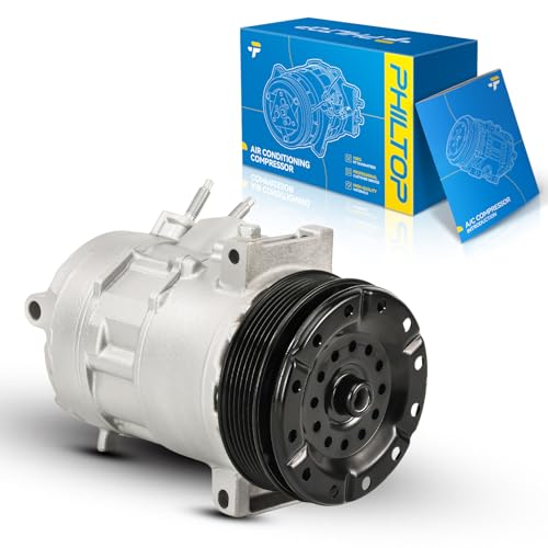 Image of PHILTOP 98357 AC Compressor with Clutch Compatible with Journey 2009-2018 2.4L, Avenger 2008-2011 2013-2014 2.4L, 200 2011-2014 2.4L, Sebring 2007-2010 2.4L, A /C Compressor for Car