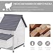 Gallinero Exterior Grande de 2 Niveles Hecho de Madera con Caja de...