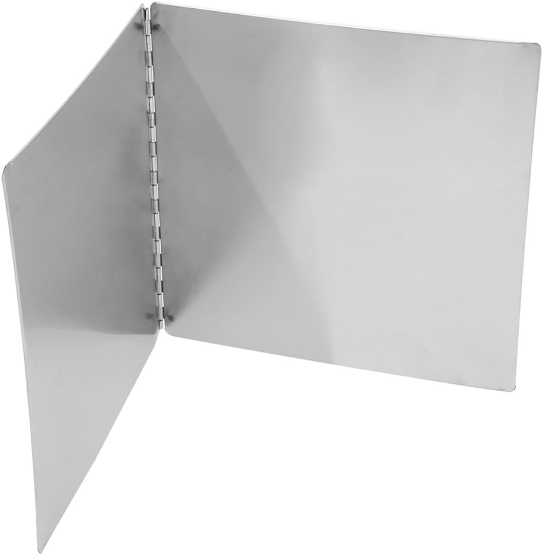 TOYANDONA Foldable Stainless Steel Splatter Guard and Oil Splash Shield, 38cm X 40cm Kitchen Backsplash for Stove Protection, Heat-resistant Pan Cover for Grease and Oil Control