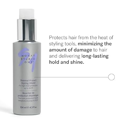 MONAT Studio One Thermal Protect Styling Shield - Heat Protectant for Hair Styling Products. Thermal Protection for Hair From Extreme Heat of Straightening Hair Products - Net Wt. 134 ml / 4.5 fl oz