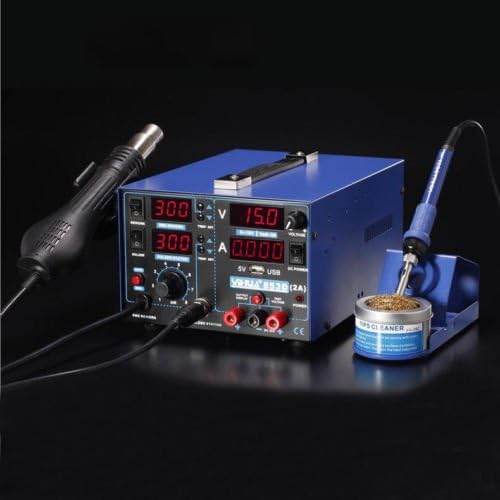 Jian Ya Na 220V 3in1 Digital Electronic Hot Air Heat Gun 853D 2A SMD Rework Solder Station
