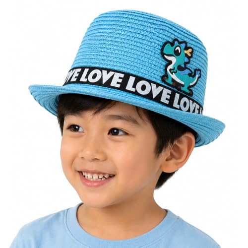 Image of VRITRAZ Baby Boy's and Girl's Kids Children Cute Printed Cartoon Gift Summer Fancy Dress Straw Fasion Hat Cap 1