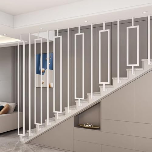 Garde-corps pour escalier de grenier avec balustres à fuseau style moderne