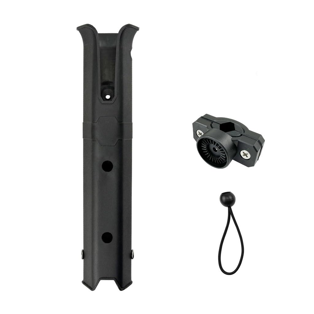 CIOPLJHKL Adjustable Spinning Portable Plastic Fishing Rod Holder Rack Bracket Pole Boat Marine Yacht Kayak Outdoor For Boat Yacht Kayaks(Black)