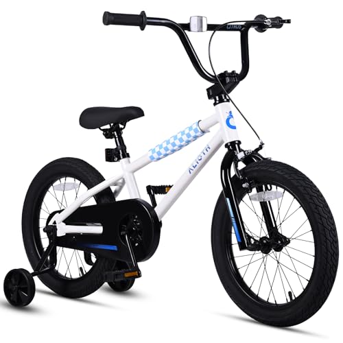 Vollsch Kids BMX Bike 16" with Training Wheels, White