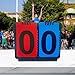 kowaku Score Counter Sports Scoreboard Manual Score Flip Cards Portable Flip Number Score Board Table Score Flippers for Volleyball, 2 Digits