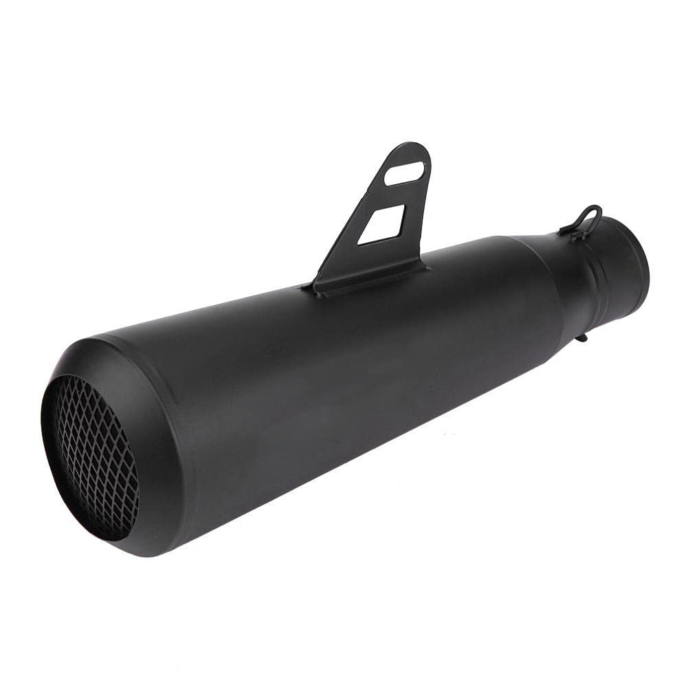 Tbest Rura Wydechowa Motocykla ze Stali Nierdzewnej 51mm (Wszystko czarne)