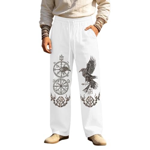 Pantalon de jogging homme ample en lin pour éviter la chaleur en été