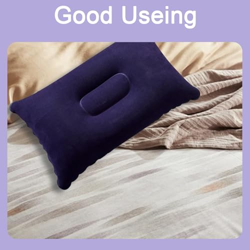 Asheyya 3 Pcs Blow Up Pillow for Camping, Portable Travel Inflatable Pillows (22 cm x 34 cm) - Image 4