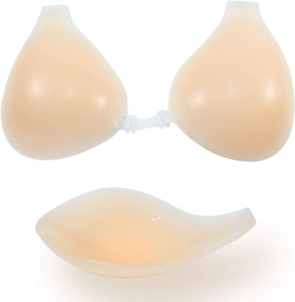 Silicone Adhesive Bra Strapless Sticky Bras for Women Breast Lift Nipple Pasties