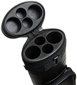 2x2 Hard Oval Pool Cue Billiard Stick Carrying Case