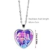 K-Pops Demon Hunters Necklace,Heart Pendant Necklace Cosplay Halloween Christmas Party Costume Accessories for Fans, Women, Girls (M) #5