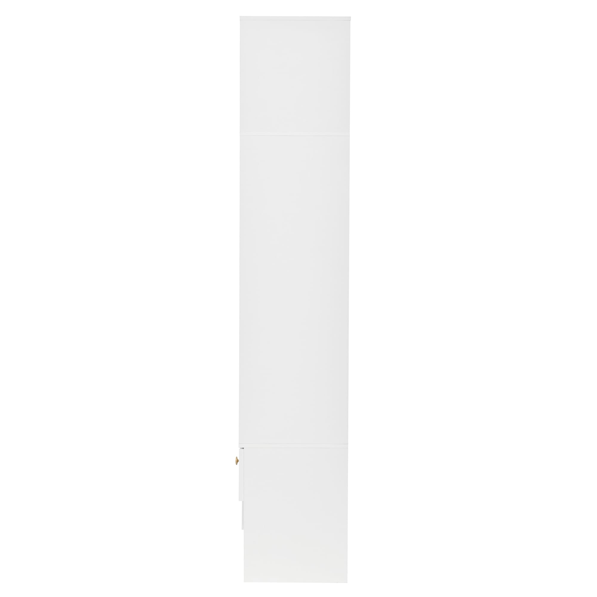 Perchero compacto con espejo, banco y zapatero, con gancho, juego de muebles de pasillo, color blanco