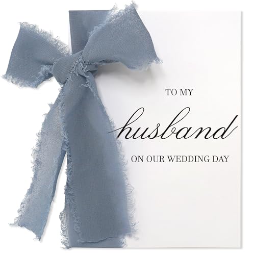 SEEBERY Wedding Day Card for Husband - To My Groom