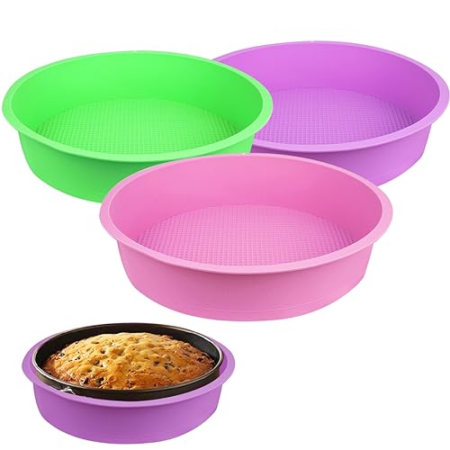 PKEAFC 3 Pack Cheesecake Pan Protector Water Bath Protector for 9inch and 9.5inch Round Springform Pan Preventing Water from Entering the Spring Form Pans Protectors