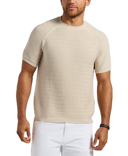 Buffalo David Bitton Men's Short Sleeve Sweater Knit Casual Crew Neck