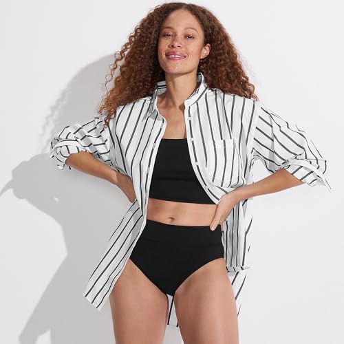 Lands' End Women's Chlorine Resistant Pinchless High Waisted Bikini Bottoms4