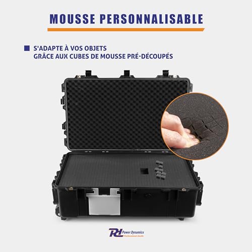 Valise de protection trolley Power Dynamics GIGCase42 robuste pour matériel de valeur - 5
