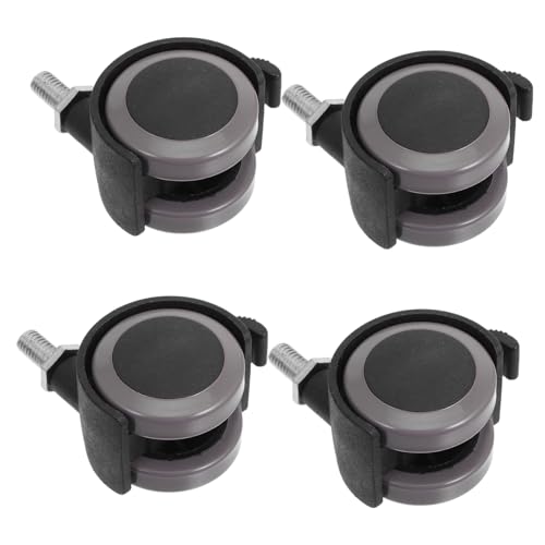 jojofuny 4pezzi Ruote Girevoli Gradi Per Sedie Da Ufficio Ruote Senza Freno Per Mobili Realizzate Materiali Resistenti Funzionamento Silenzioso Per Scrivanie e Sedie Da Computer