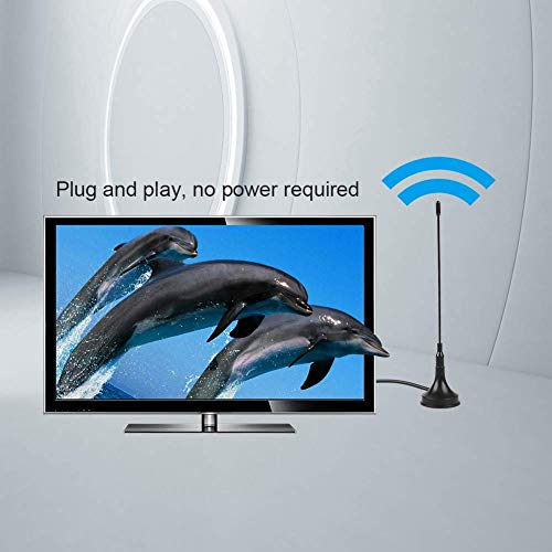 Portable Amplified Hd Digital Tv Antenna,10Db Gain Magnetic Hdtv Antenna,Vhf/Uhf Digital Hdtv Aerial,Freeview Tv Antenna Signal Booster #TOP2