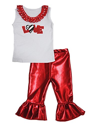 Chemise coton brillant fille motif zèbre avec pantalon paillettes 1-8y
