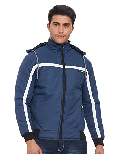 Image of Christy World Men's Regular fit Jacket (FULLJCKET MNS 041 DARKGRY L Dark Grey Large)