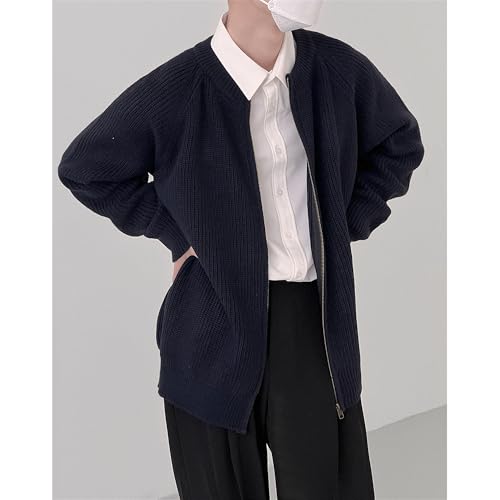 Men's Zip Up Cardigan Sweaters Casual Knit Cardigan Sweater for Men Regular Loose Fit Full Zip Sweater3