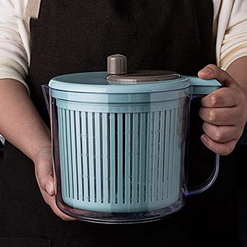 Hedtec Dryer Household Salad Spinner Non Slip Vegetables Dryer Fruits Salad Spinner Manual Vegetables Salad Spinner Kitchen Tool Accessories Filter Kitchen #TOP6