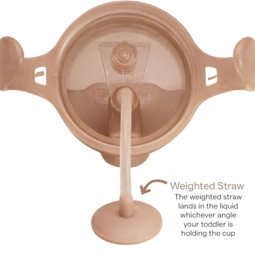 Image of Munchkin Any Angle Weighted Straw Trainer Cup, BPA Free, 296 ml, Dog