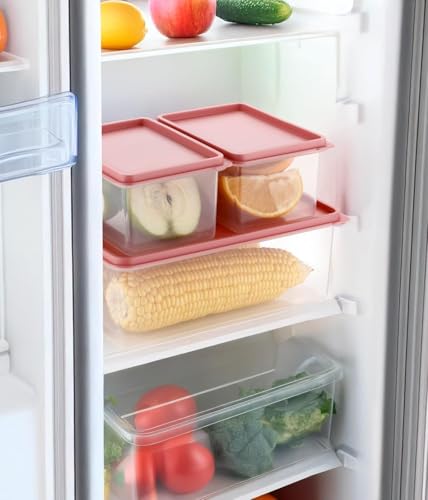 Image of VYOOx Airtight Plastic Storage Containers Set of 3(750ML-2,1500ML-1) for Kitchen, BPA Free Dry Fruit & Snacks Storage Boxes, Pantry Organizer, Leak Proof Food Storage Containers