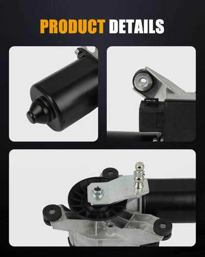 Image of ROADFAR Front Windshield Wiper Motor Fit for Chevrolet C1500 C2500 C3500 | Fit For Cadillac For Escalade|For GMC For C1500 1991-1999|For GMC For C7000 Topkick|Replace 22100736|22101097|5 Pins