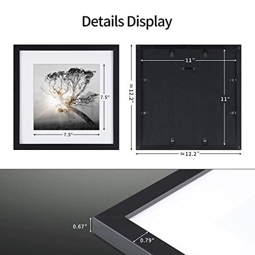 Black And White Wall Art Painting For Living Room Decor Tree At Sunrise Giclee Prints Landscape Canvas Print Posters 3 Piece Black Frames Nature Photos Off White Matte Artwork Pictures Printed On Canvas #TOP5